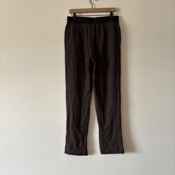 Cole Buxton Jogger Sweatpants Mens Large Brown Black Athleisure Lounge Minimal - Picture 15 of 15